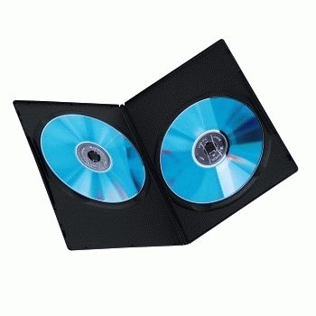Hama Slim Dvd Double Jewel Case Pack Of 10, Black