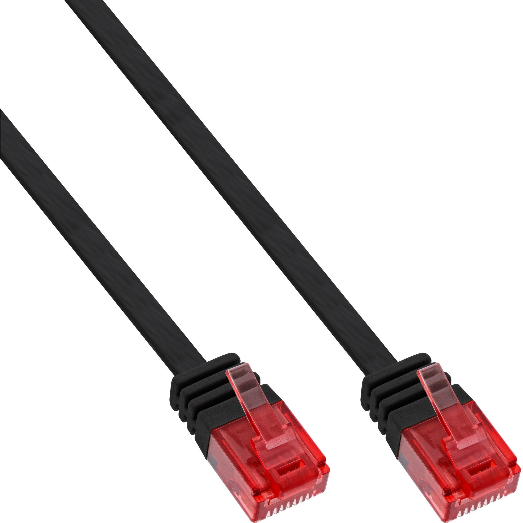 Inline Flat Ultraslim Cable De Red U/Utp Cat.6 Gigabit Ready Negro 15m