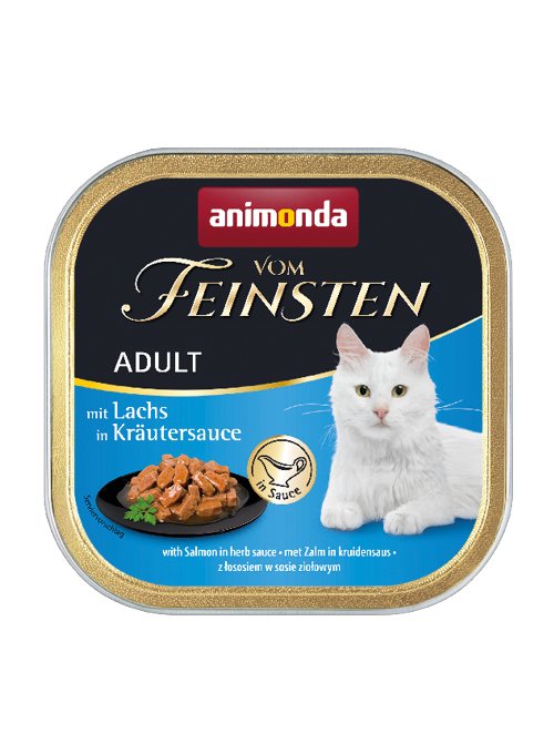 Animonda Vom Feinsten Classic Cat Sabor: Salmón En Salsa De Hierbas 100g