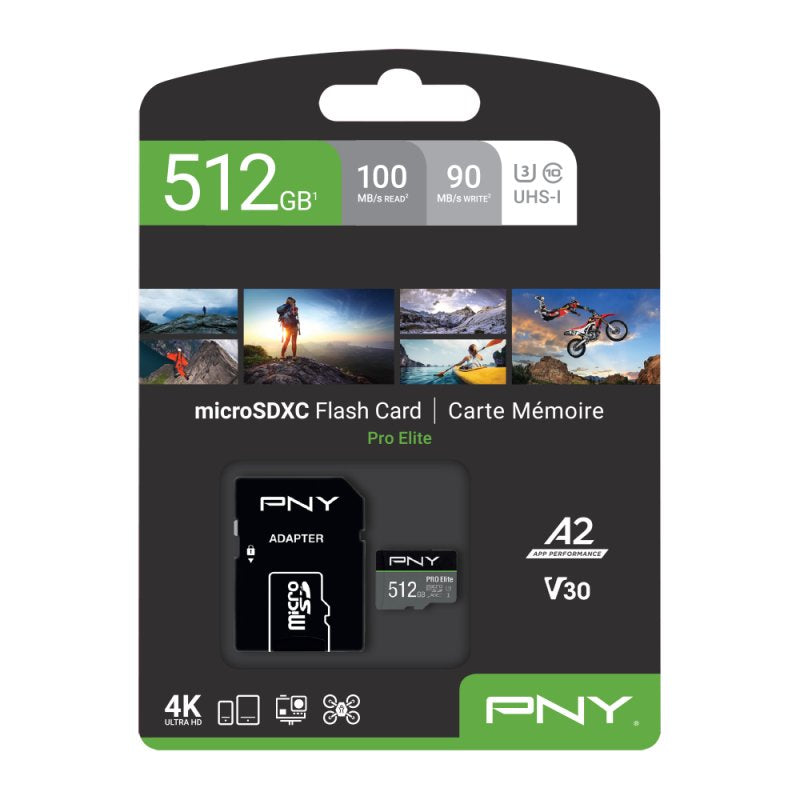 Pny Pro Elite Microsdxc 512gb Memoria Flash Clase 10