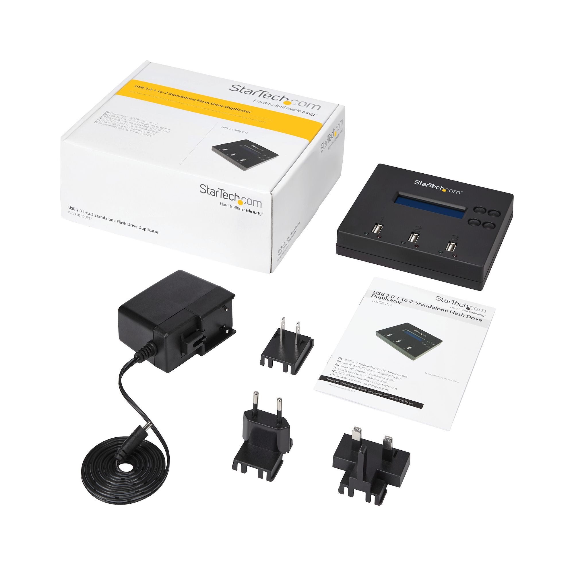 Startech.Com Dock Clonador Copiador Duplicador Borrador Memorias Pendrive Flash Usb 2.0 - 1 A 2 - 2 Puertos De Copia,2 Años