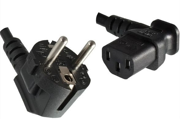 Microconnect Cee7/7 - C13, 1.8 M Negro 1,8 M Cee7/7 C13 Acoplador