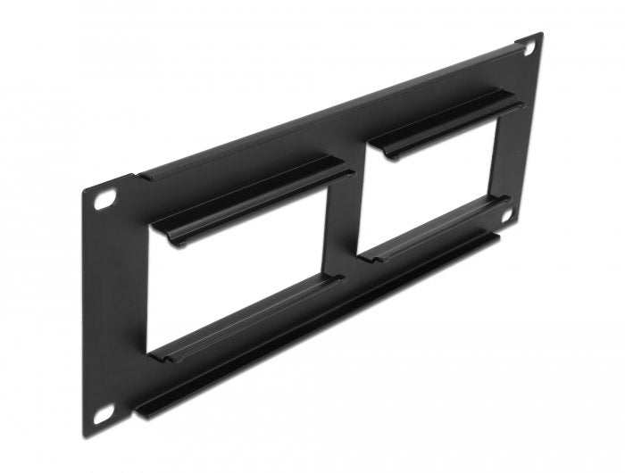 Delock Easy 45 10" Panel De Patchpanel 2 X 90,5 X 45,2 Mm, 2 U, Negro