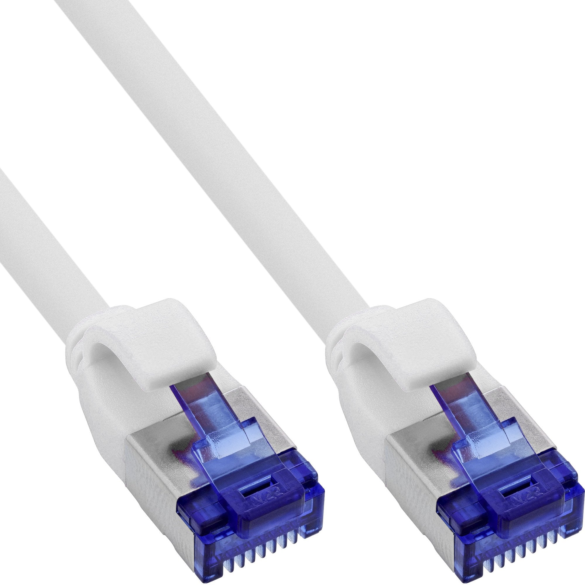 Inline® Cable De Red Slim, Cat.6a, S/Ftp, Tpe (Lszh) Flexible, Poe, White, 25m