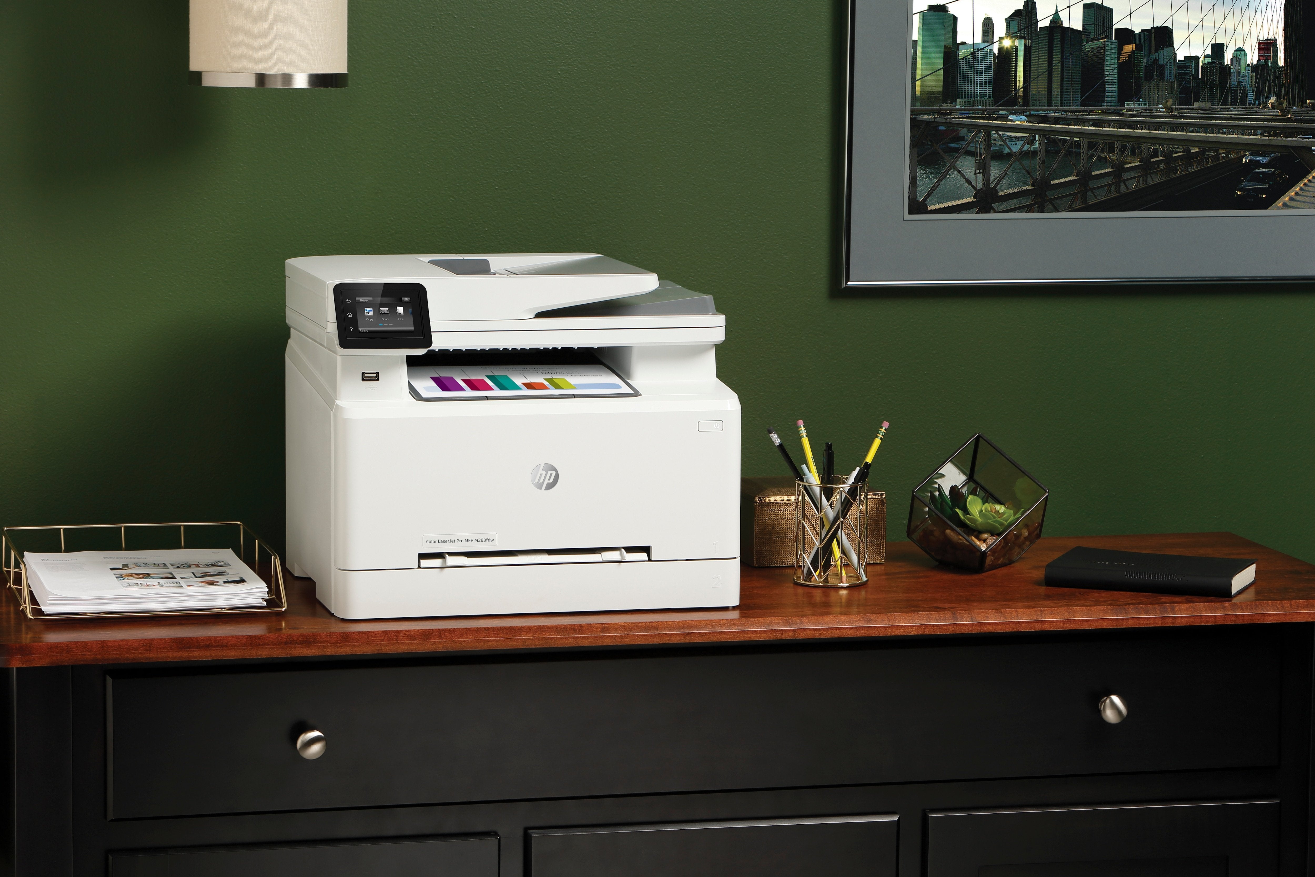 Multifunción Láser Color Hp Láserjet Pro M283fdw Wifi Fax Dúplex Blanca