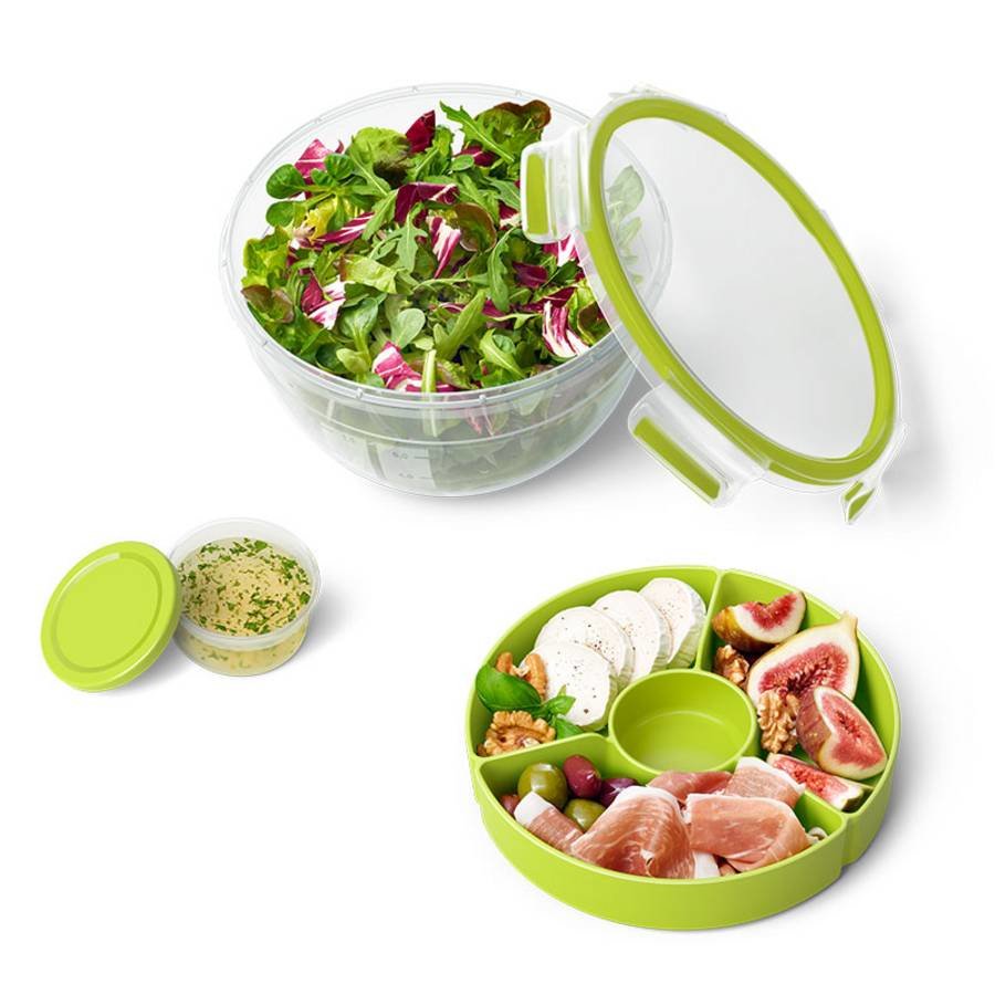 Fiambrera Emsa Ensaladera Clip & Go Xl 2,6 Litros, N1071300