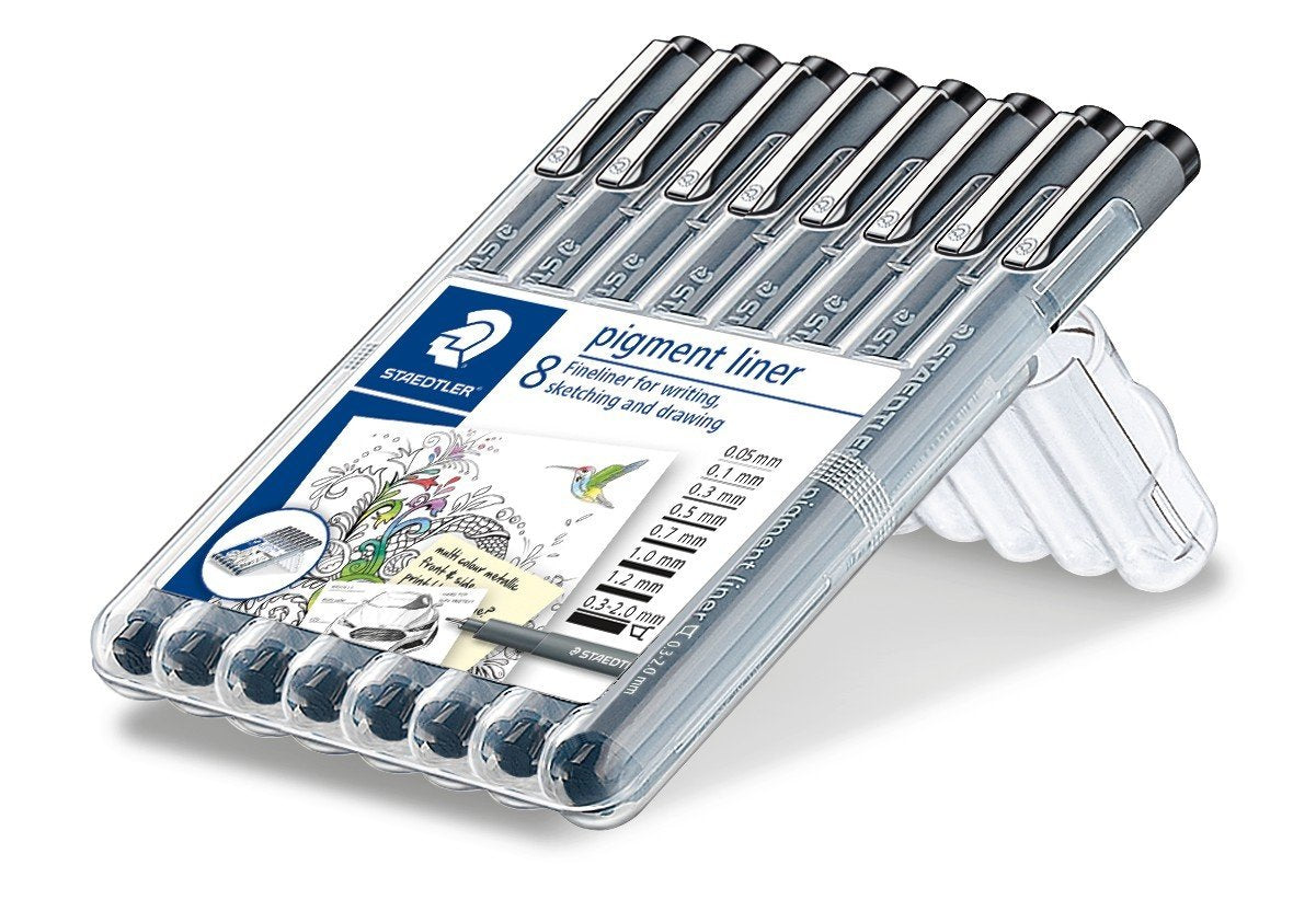EAN 4007817309247 - Staedtler pigment liner 308 rotulador de punta fina Negro 8 pieza(s) imagen 1