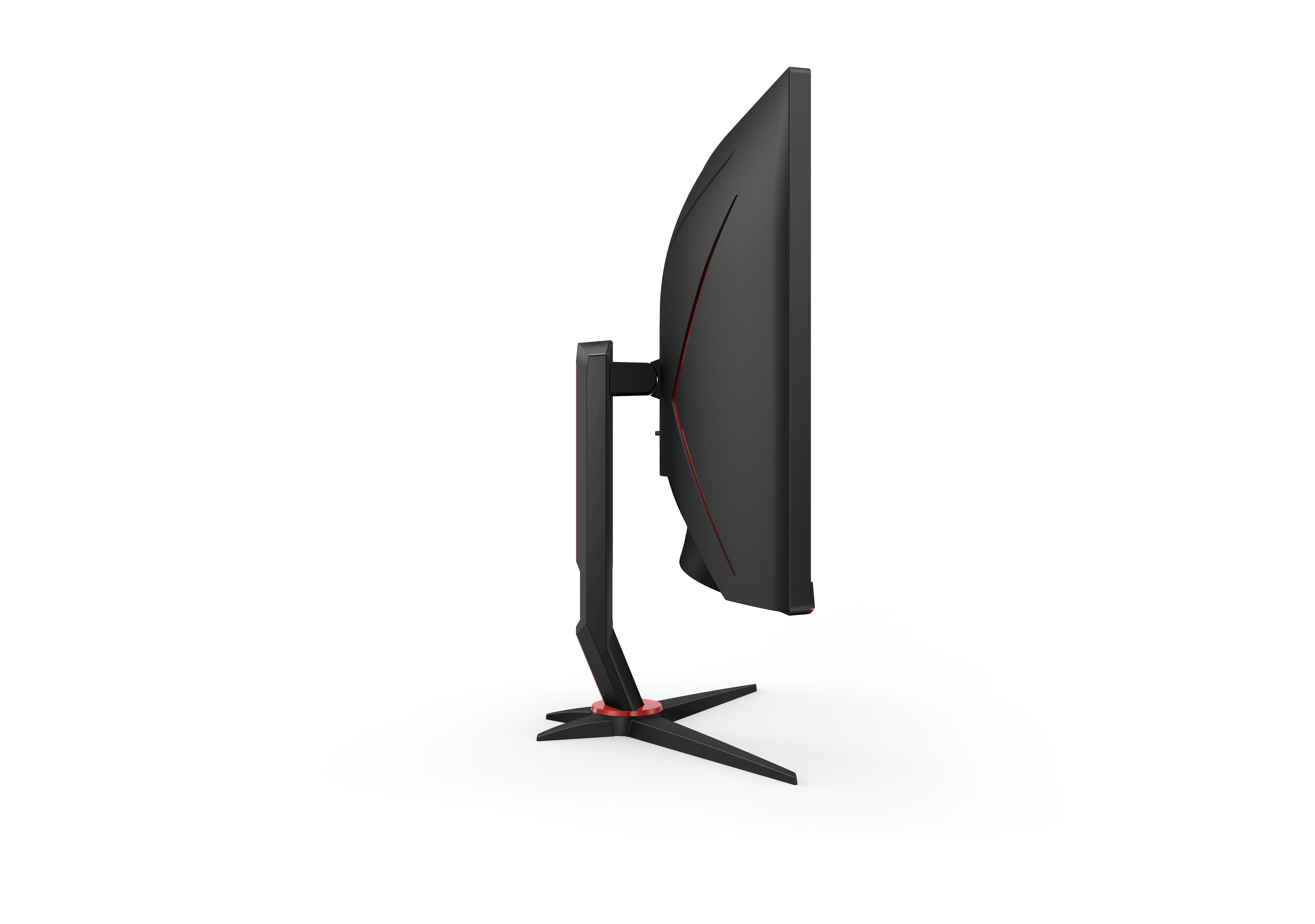 Monitor Aoc Cu34g2xp Bk 34" 3440x1440 Va 180hz High Adjustable Stand Hdr400 Freesync Premium Usb Hub 4x3.0 2xdp 2xhdmi