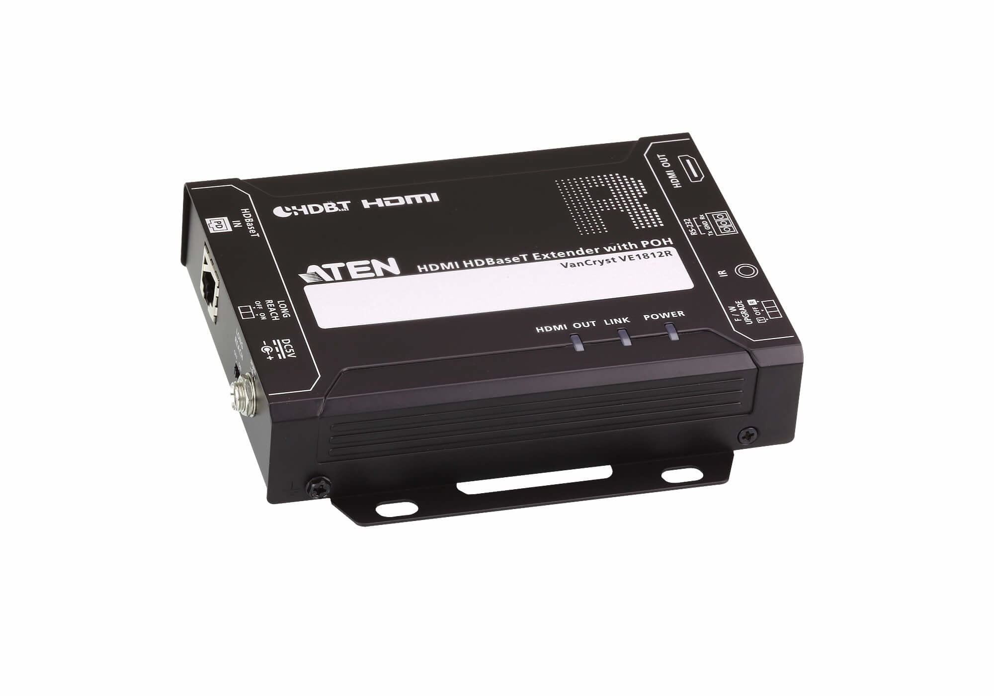 Aten Ve1812r Extensor Audio/Video Receptor Av Negro Aten Ve1812r, 4096 X 2160 Pixeles, Receptor Av, 150 M, Alámbrico, 3d, Hdcp
