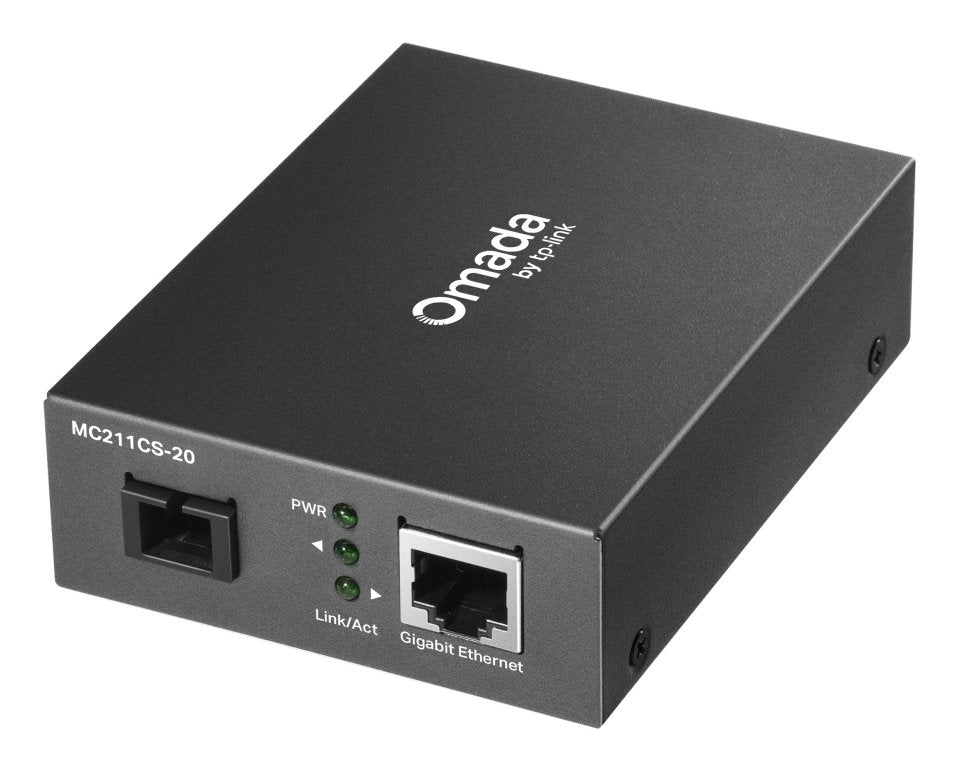 Convertidor Fibra Tp-Link Mc211cs-20 Rj45 Eth A Fibra Monomodo Sc 1gb Fullduplex Hasta 20km