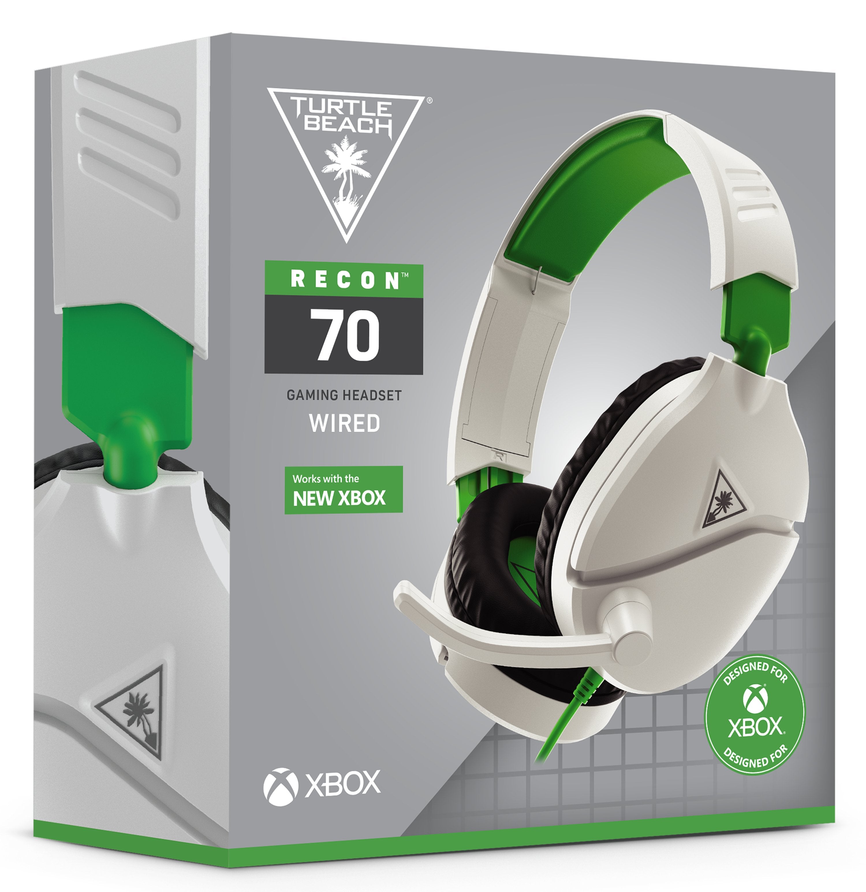 Turtle Beach Recon 70x - Auriculares Para Juegos Estereo Para Colocar Sobre Las Orejas, Color Blanco