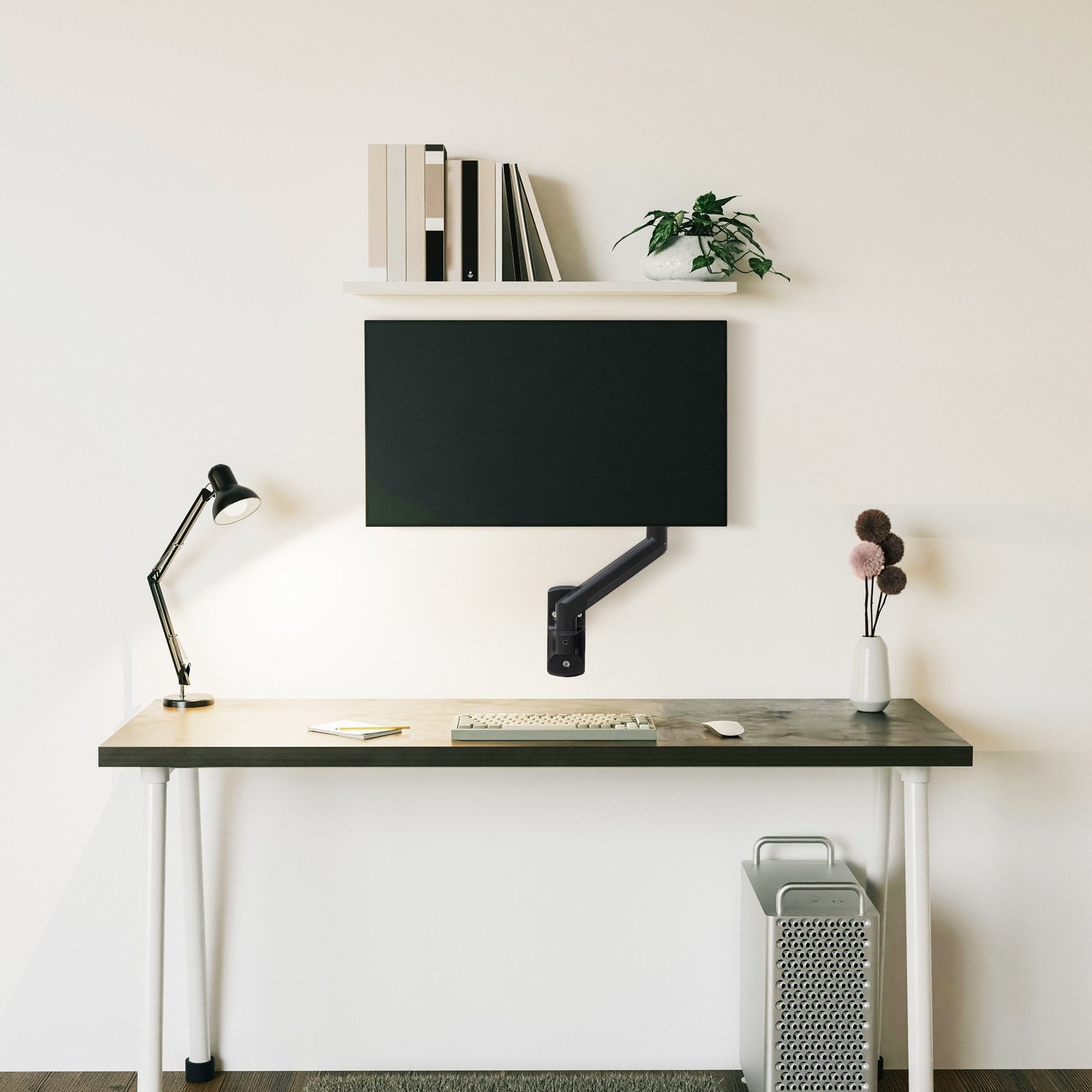 Soporte Pared Tooq Pant. Gira Incli 1 Brazo 13-34 Negro