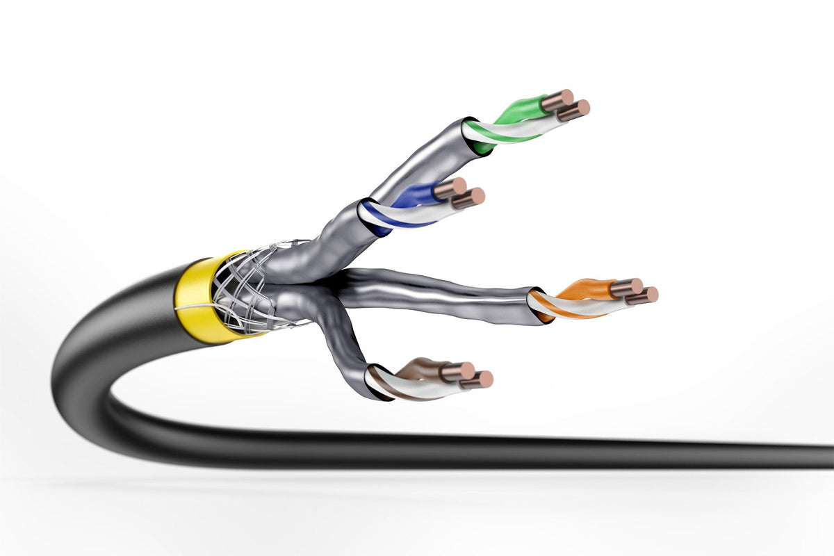 Digitus Cat 7a S/Ftp Cable De Datos - Cable Para Enterrar, 50 M Ring, Simplex, Pe