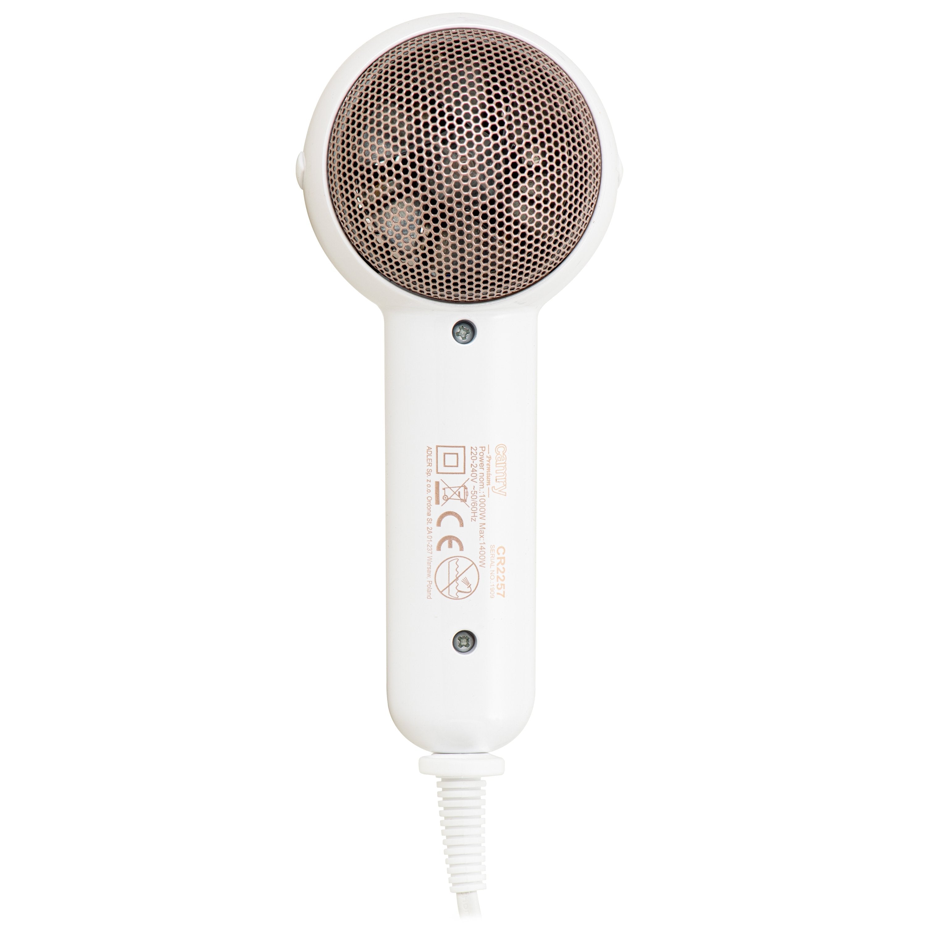 Camry Cr2257 Secador De Pelo 1400w Blanco