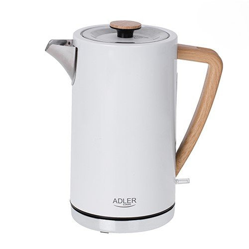 Hervidor Eléctrico Adler Ad 1347w, Potencia 2200 W, Capacidad 1,5 L, Blanco