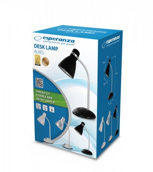 EAN 5901299943953 - Esperanza ELD113S lámpara de mesa E27 12 W LED Plata imagen 3
