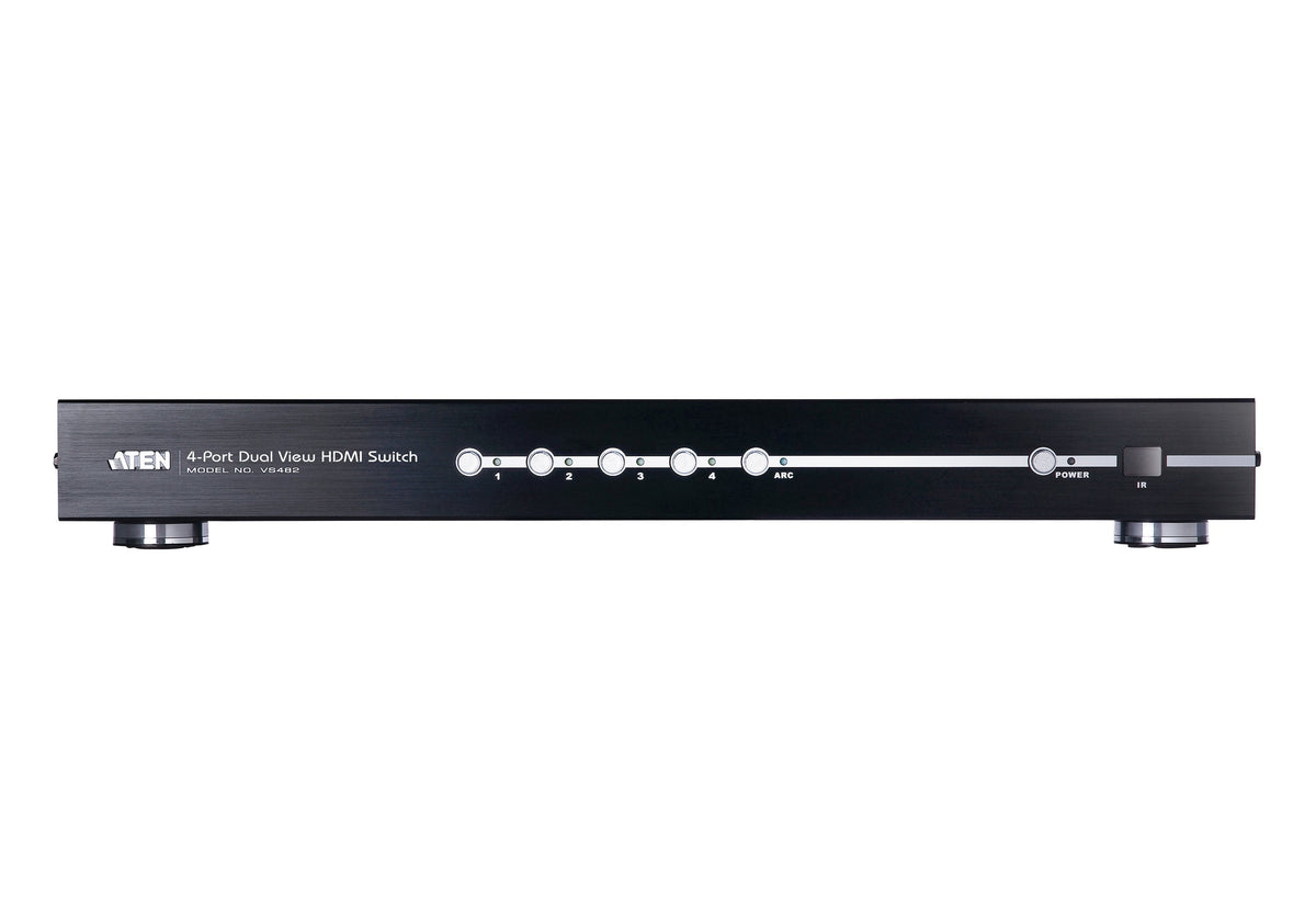 Aten Vs482, Switch Hdmi De 4 Puertos De Doble Vista