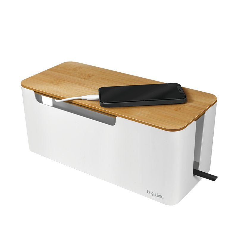 Logilink Kabelbox 320 X 140 X 130 Mm, Weiss