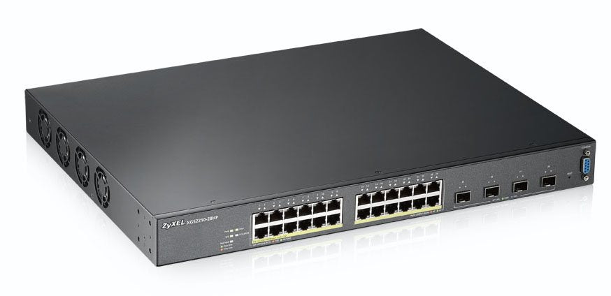 Zyxel Xgs2210-28hp Managed L2 Gigabit Ethernet (10/100/1000) Power Over Ethernet (Poe) 1u Black