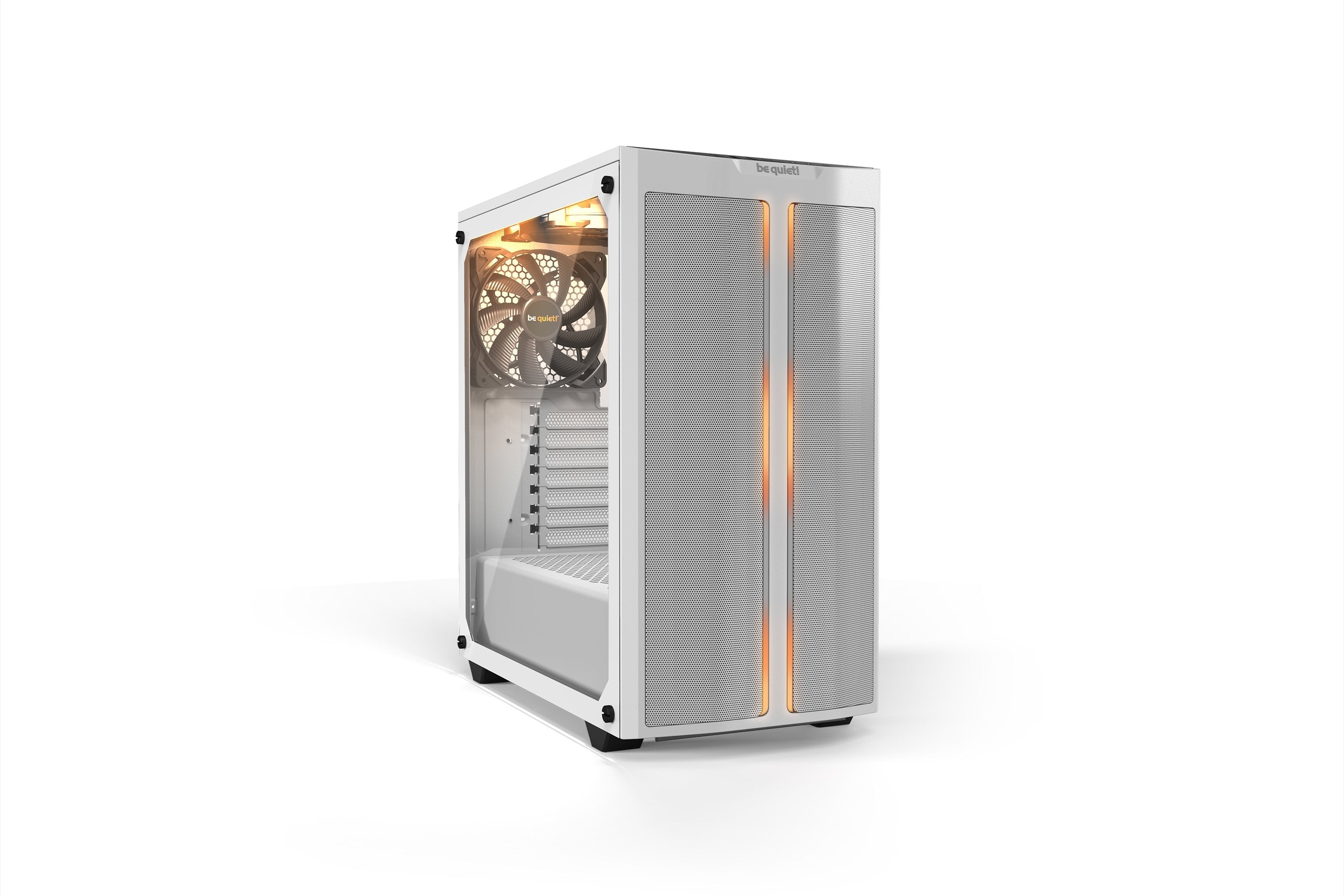 Caja Pc Be Quiet! Torre Atx Pure Base 500dx White Tira Led Argb Frontal/Cristal Templado/3x Vent 140 Bgw38