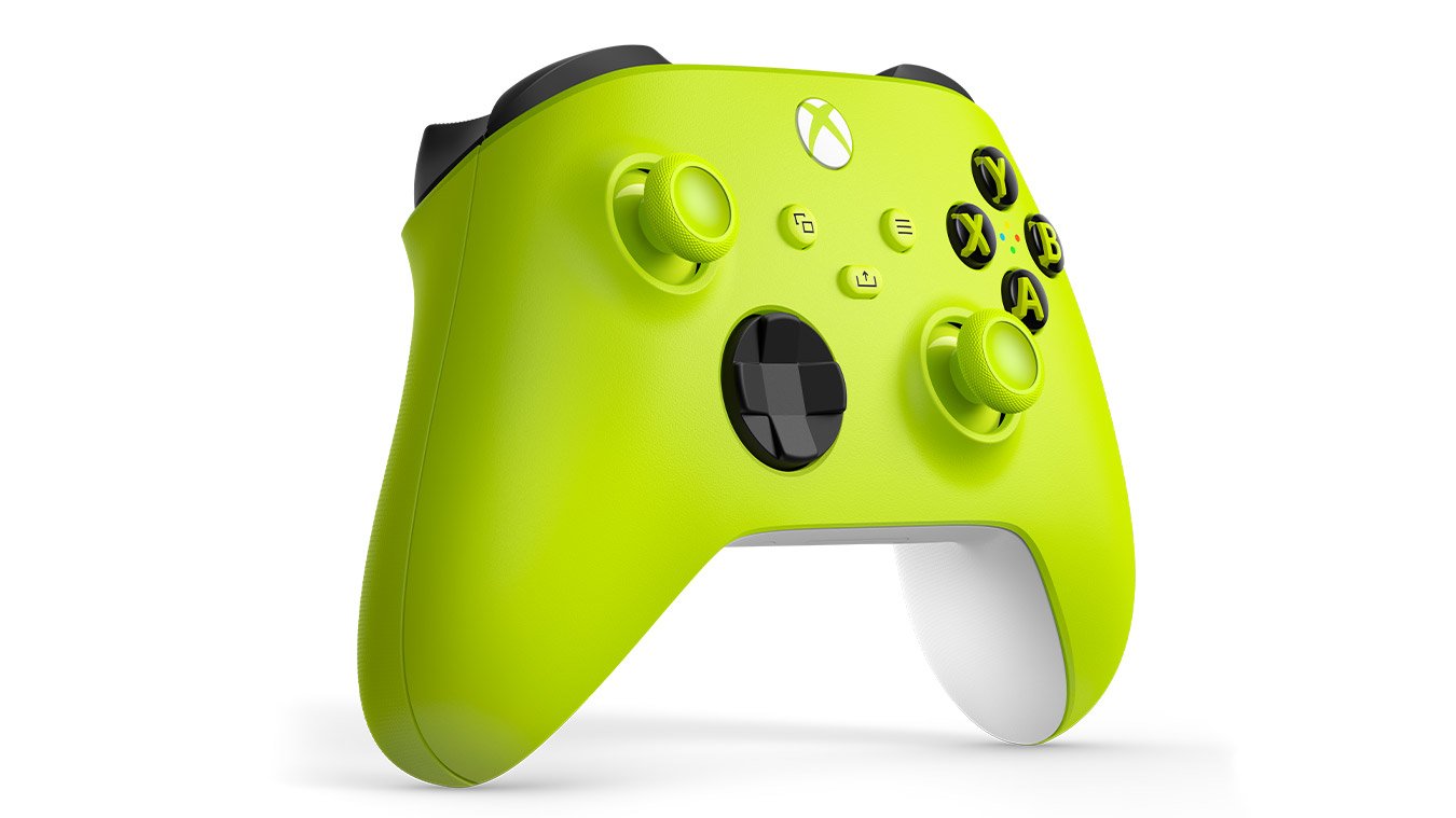 Microsoft Xbox Series X/S Wireless Controller (Qas/Qat/Qau/Qua) Gamepad, Electric Volt Eu