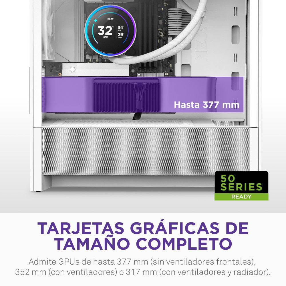 EAN 5056547207971 - NZXT H9 H3 Flow Midi Tower Blanco imagen 4