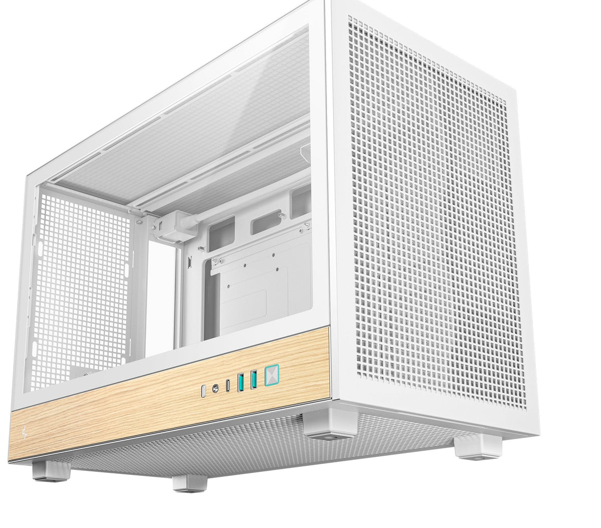 Caja Pc Micro-Atx Semitorre Deepcool Ch260woodwh Blanca Y Madera R-Ch260-Whnwm0-G-1