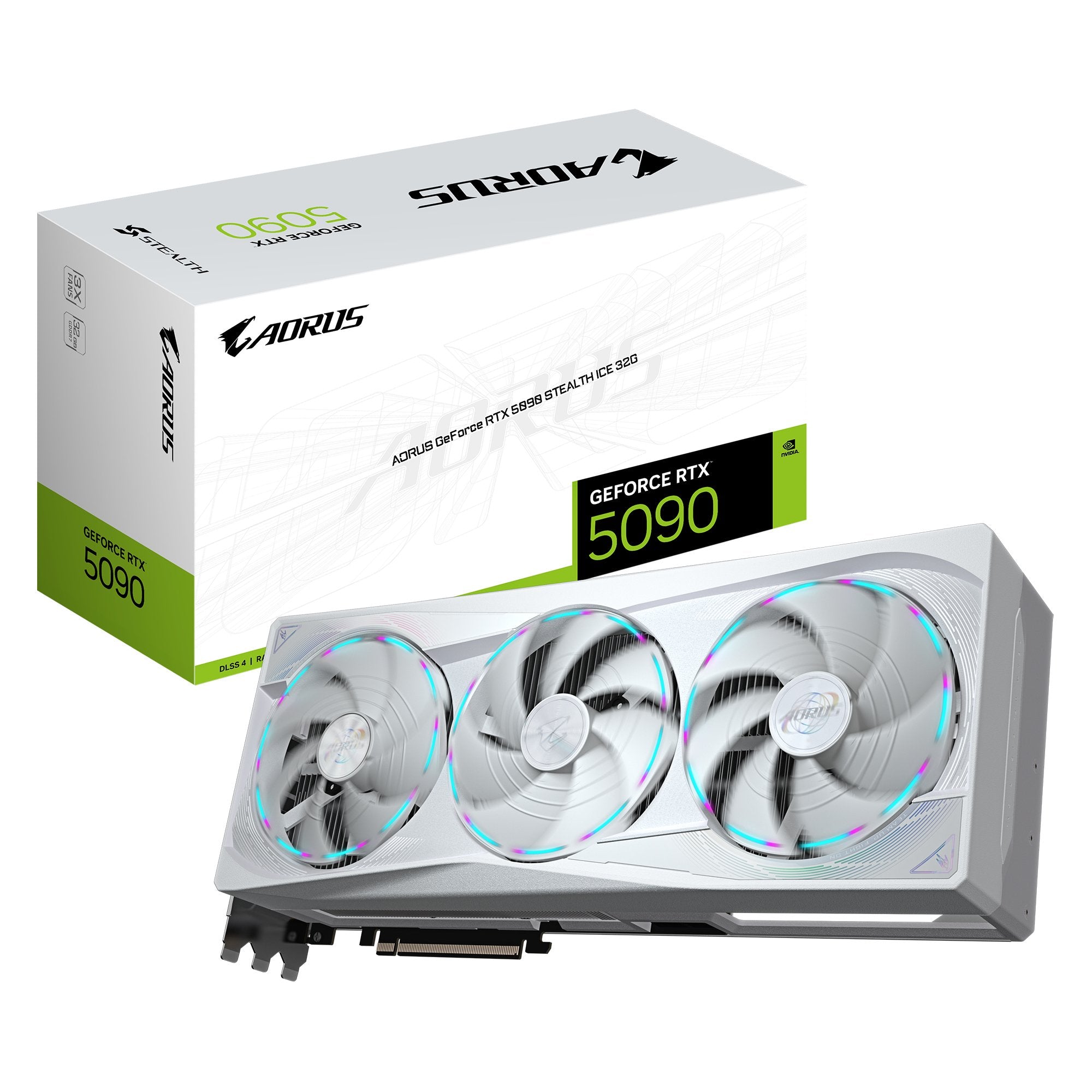 EAN 4719331356576 - GIGABYTE AORUS GeForce RTX 5090 STEALTH ICE 32G imagen 1