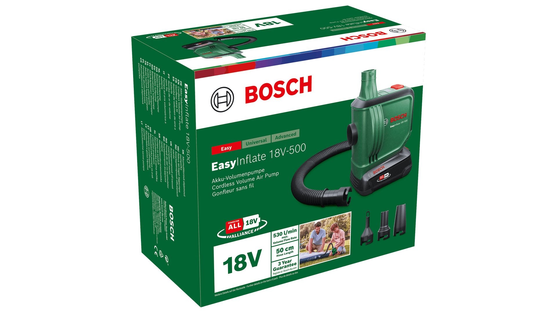 EAN 4053423241105 - Bosch EasyInflate 18V-500 bomba de aire eléctrica 0,03 bar 530 l/min imagen 5