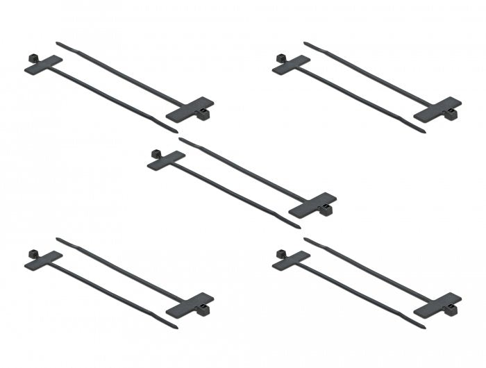 Delock Cablebinder Mit Beschriftungsfeld L 100 X B 2,5 Mm Schwarz 10 Stück
