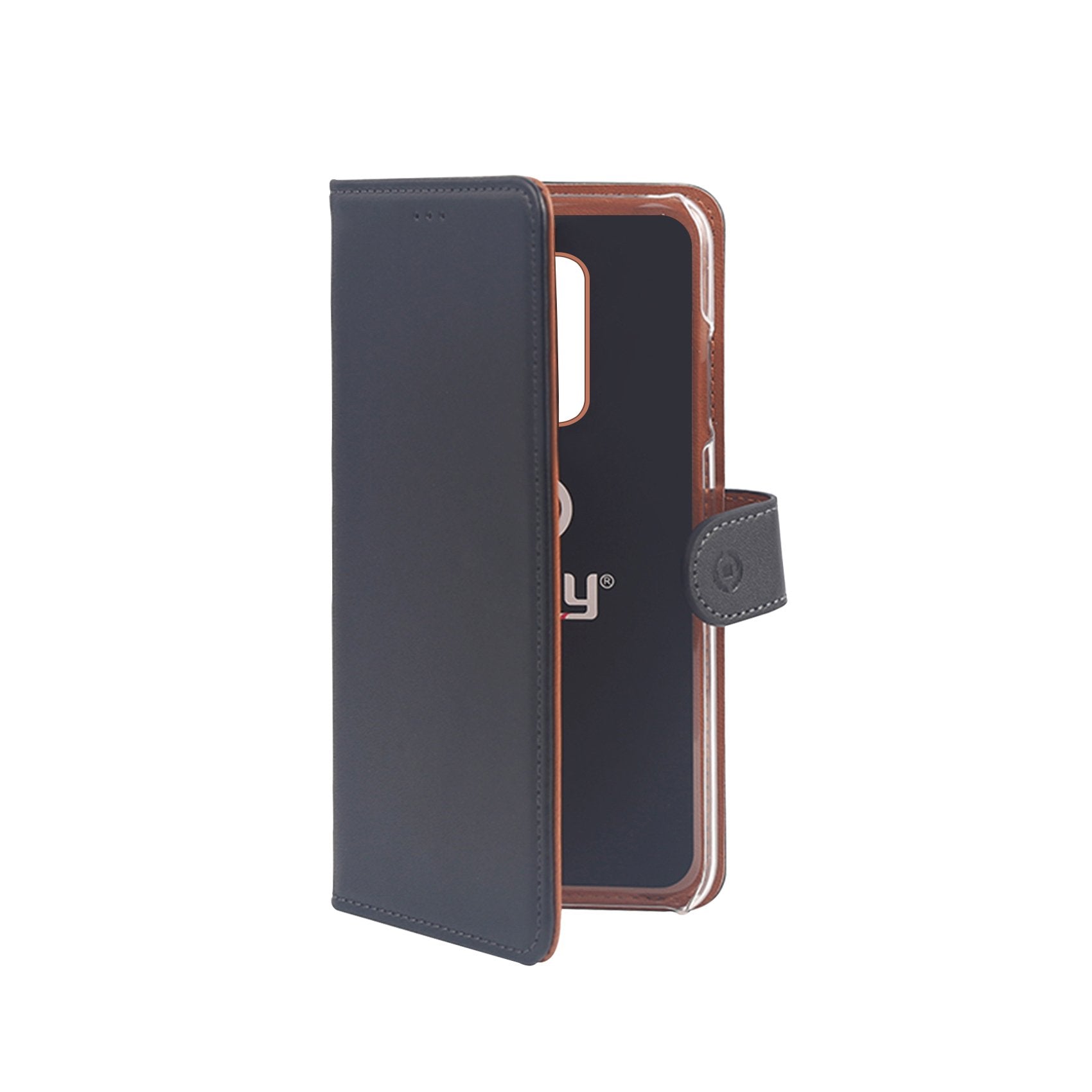 EAN 8021735752486 - Celly Wally funda para teléfono móvil 14,7 cm (5.8") Folio Negro, Marrón imagen 1