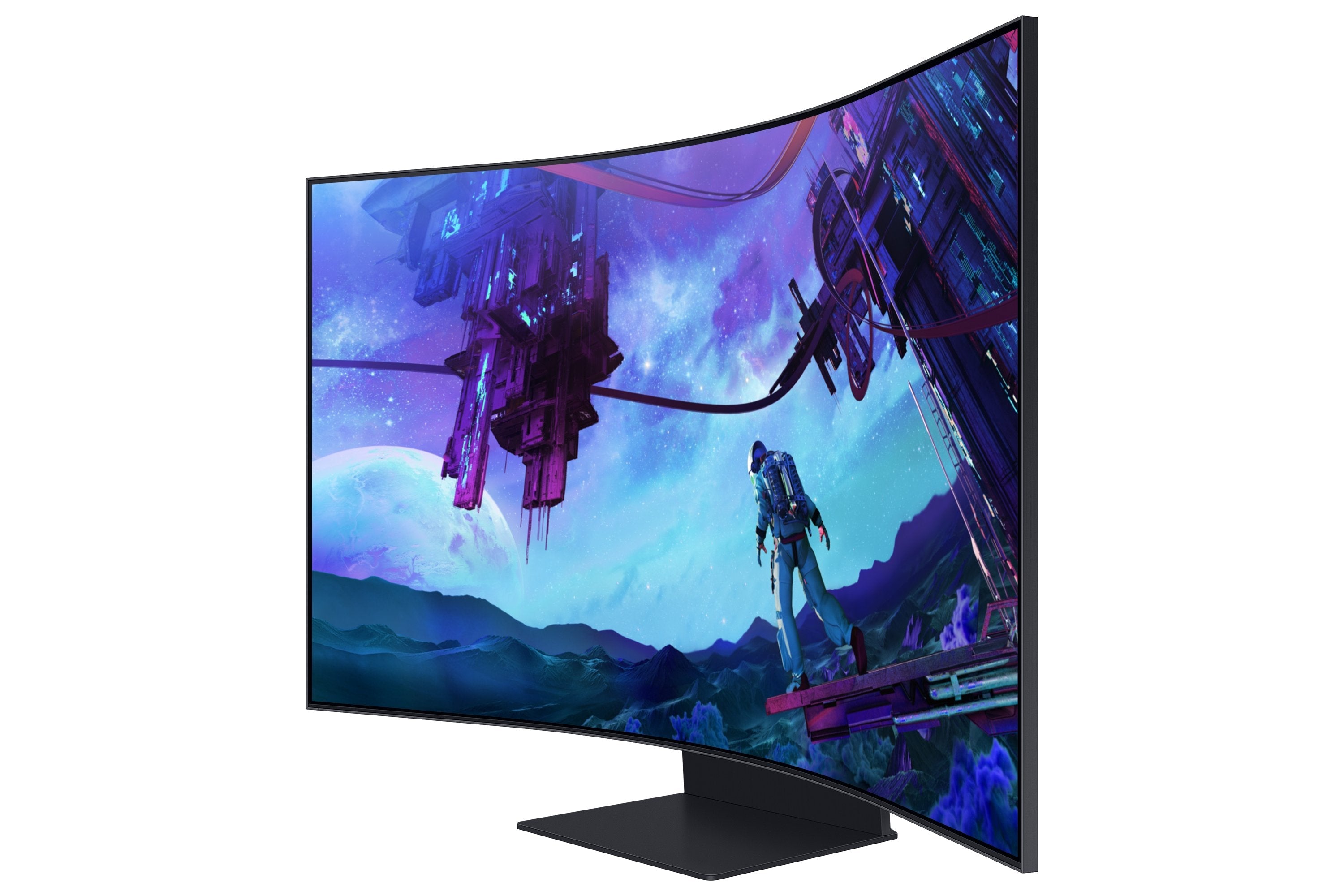 EAN 8806094993707 - Samsung G97NC pantalla para PC 139,7 cm (55") 3840 x 2160 Pixeles 4K Ultra HD LED Negro imagen 3