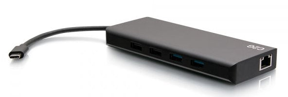 C2g Docking Station Con Doble Pantalla Usb-C® 9 En 1, Hdmi®, Ethernet, Usb, Audio De 3,5 Mm Y Alimentación De Hasta 60 W - 4k 30hz [Compatible Taa]
