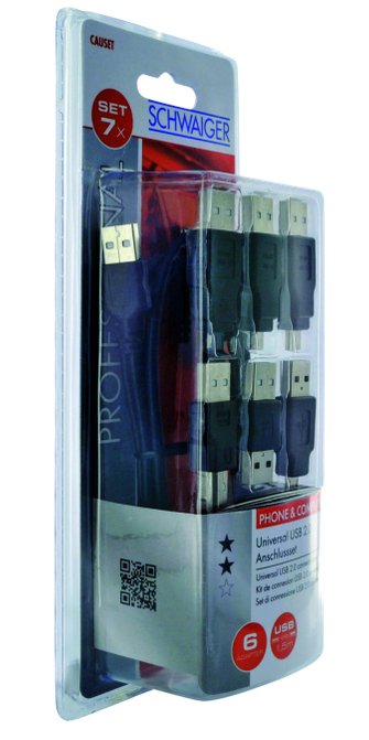 Schwaiger Causet531 Cable Usb 2.0 Usb A Negro
