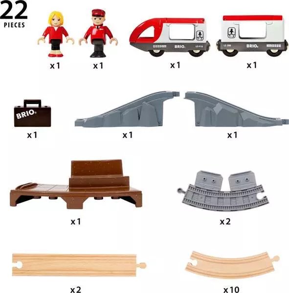 Brio World World World Travel Train Starter Set A, Bahn 63607900