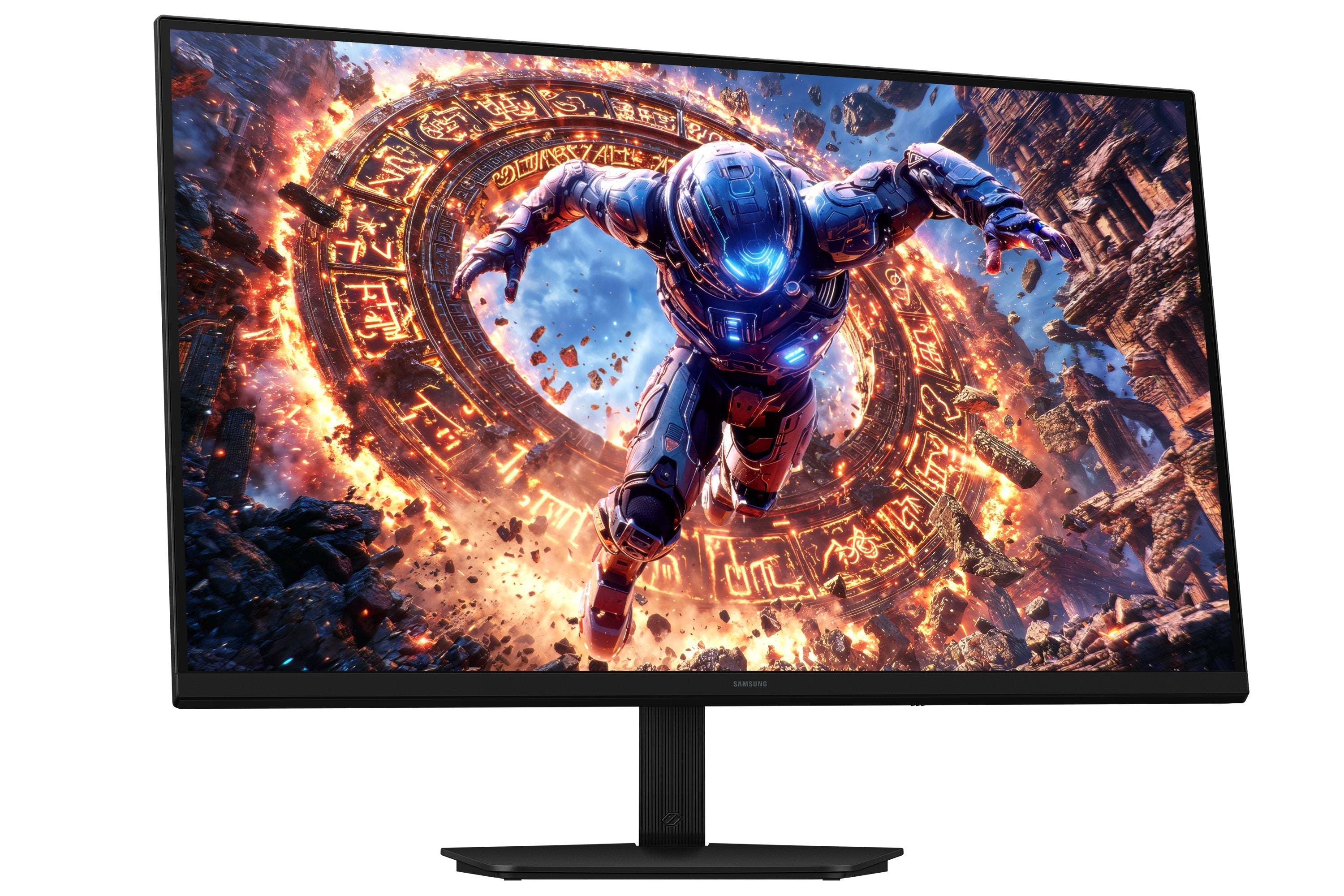 81,3 Cm (32") 6144 X 3456 Pixel Samsung Ls32hg806esxen 16:9 6k Ultra Hd Ips 1 Ms 330 Hz Hdr Displayport Hdmi Usb-Hub Pivot Height Vesa