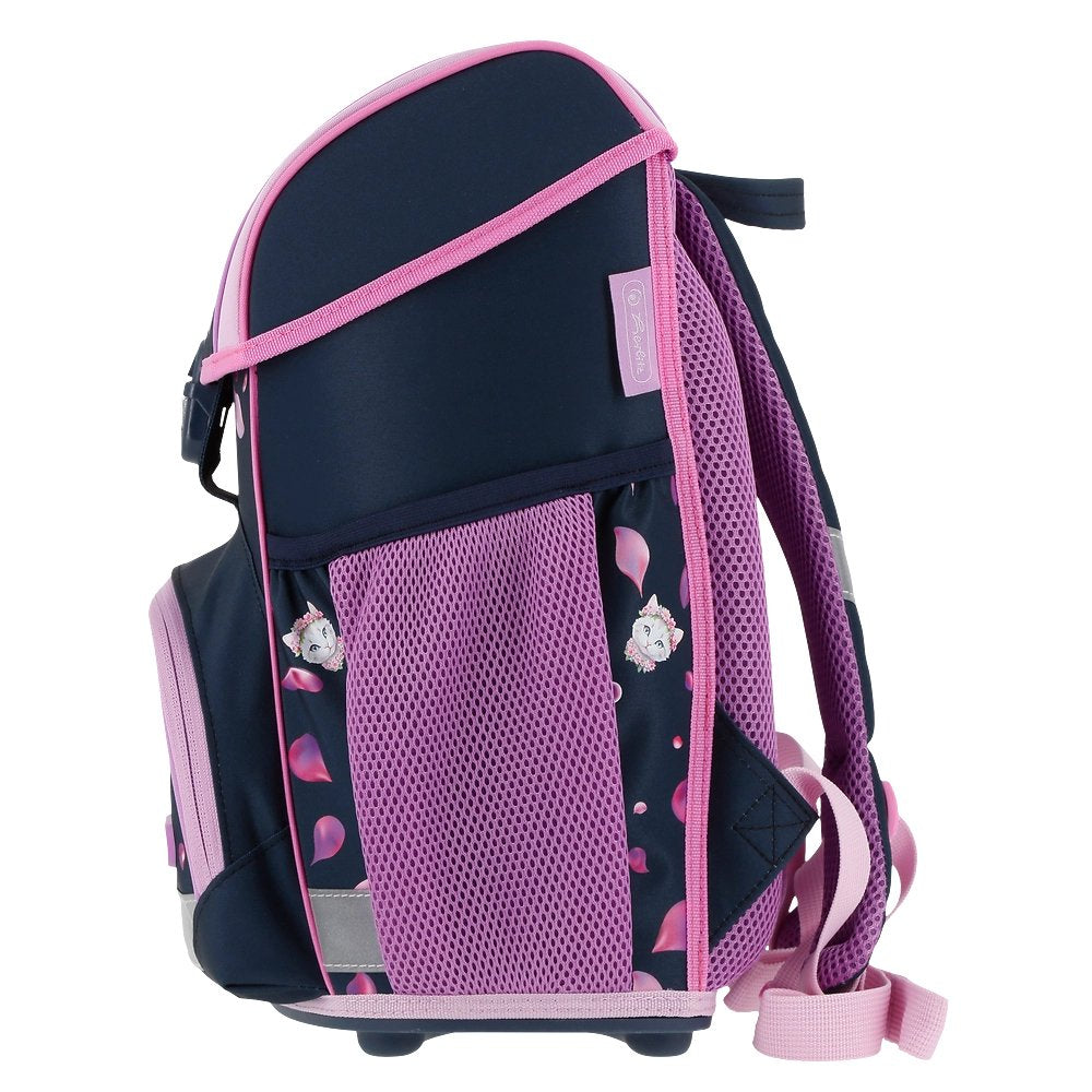 Herlitz Juego De Mochilas Escolares De 4 Piezas, 17 L, Ergonómica  Negro