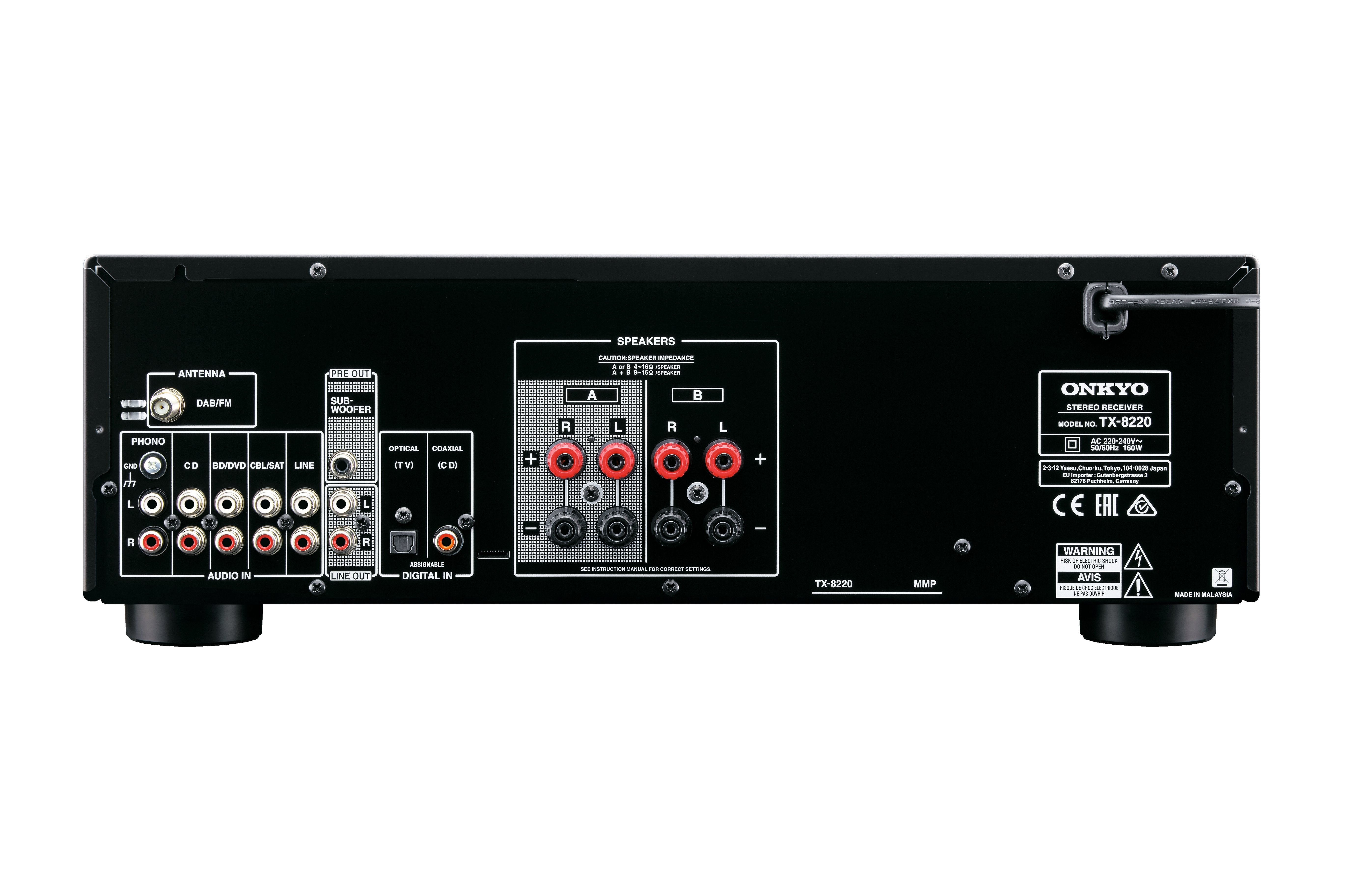 Onkyo Tx-8220 Black Amplificador De Audio 2.0ch 100w