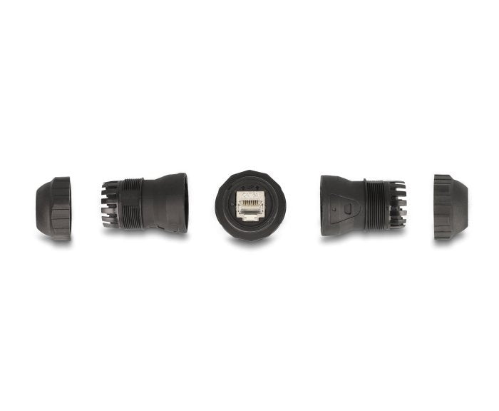 Delock 67044 Conector De Cable Rj45 Hembra A Rj45 Hembra Cat.6a Ip68 Resistente Al Polvo Y Al Agua