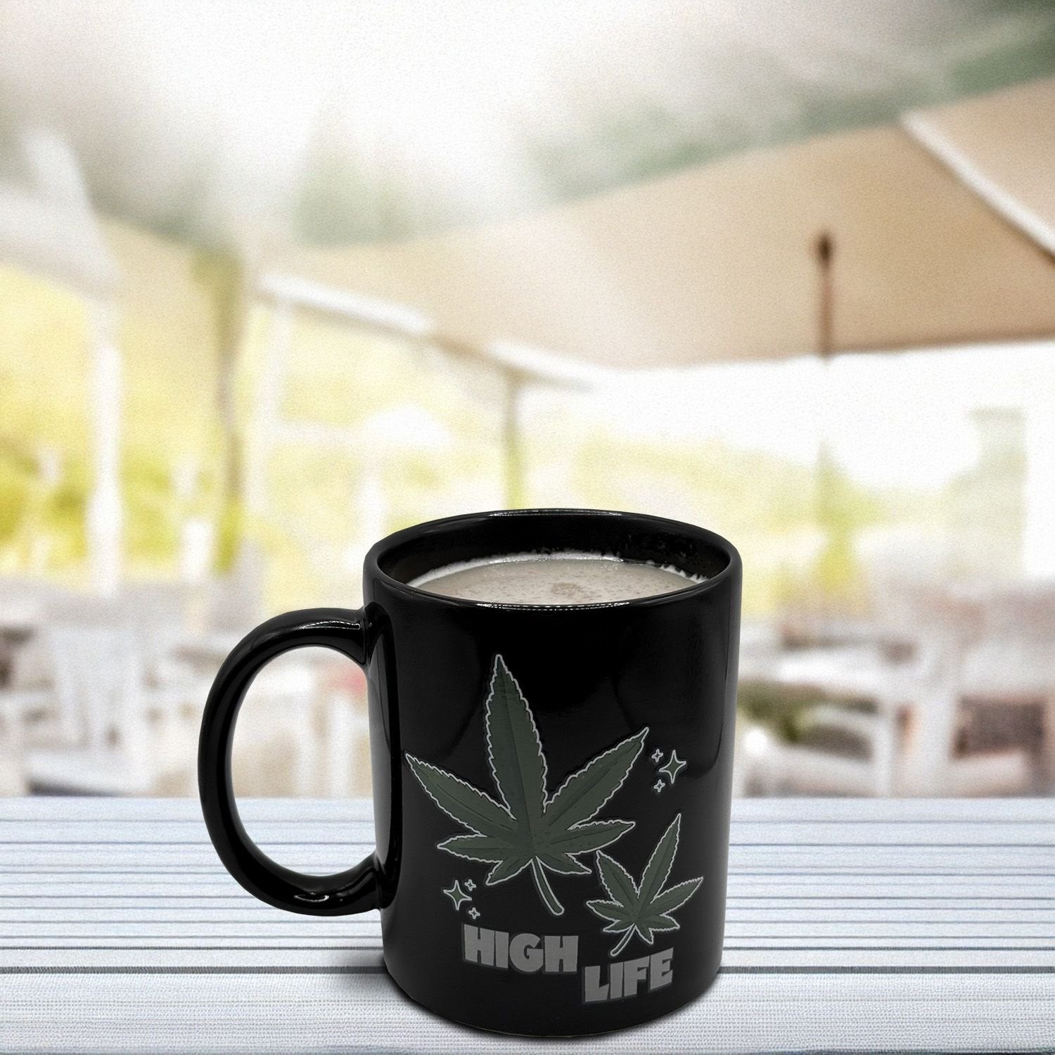 Mad Monkey - Tasse "High Life Weed" - Con Farbwechsel