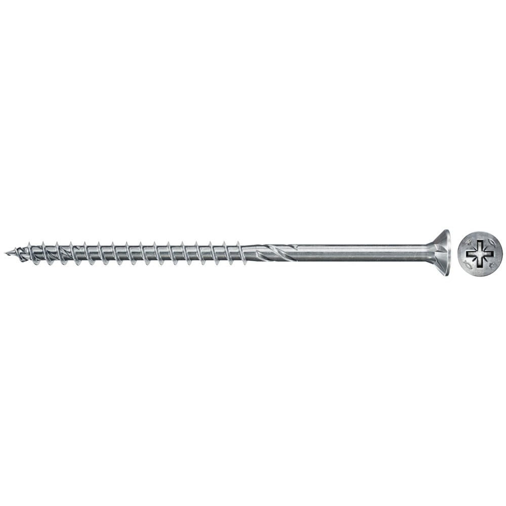 Tornillo Fischer Aglomerado Power-Fast Ii 6.0x40 Cabeza Avellanada (50 Piezas, Rosca Parcial, Galvanizado)
