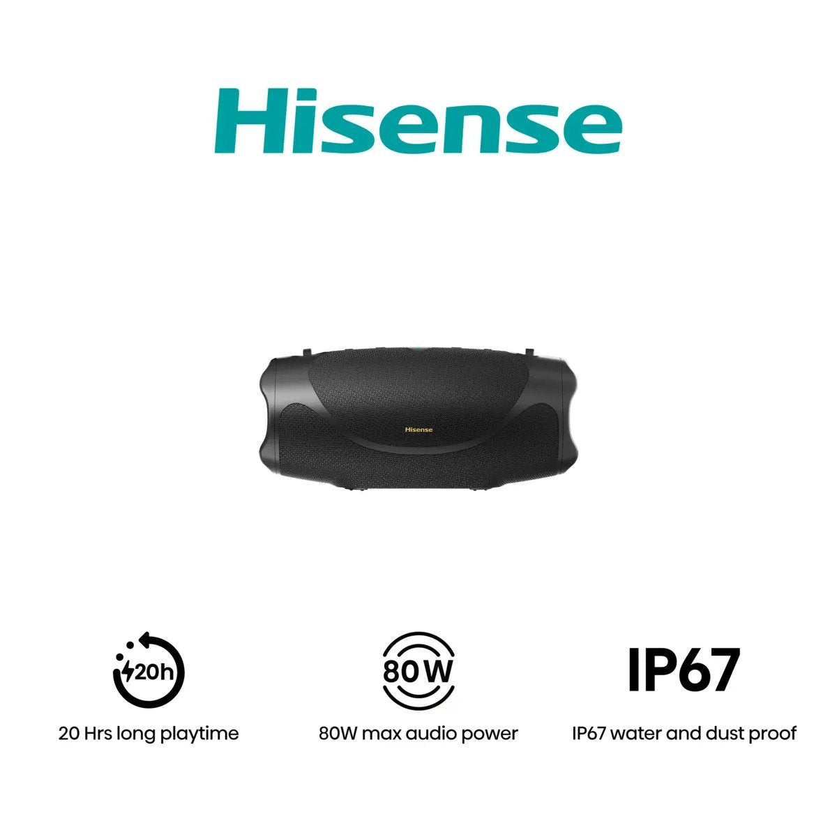 Altavoz Portátil Hisense Flex Boom 80w 20h