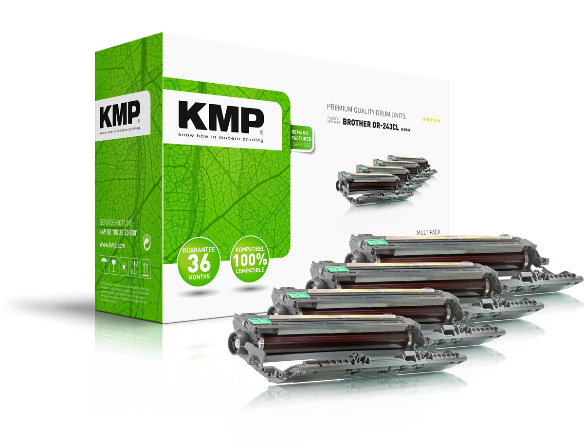 Kmp 1268,7005 Multipack Negro, Cian, Magenta, Amarillo Sustituye Brother Dr243cl