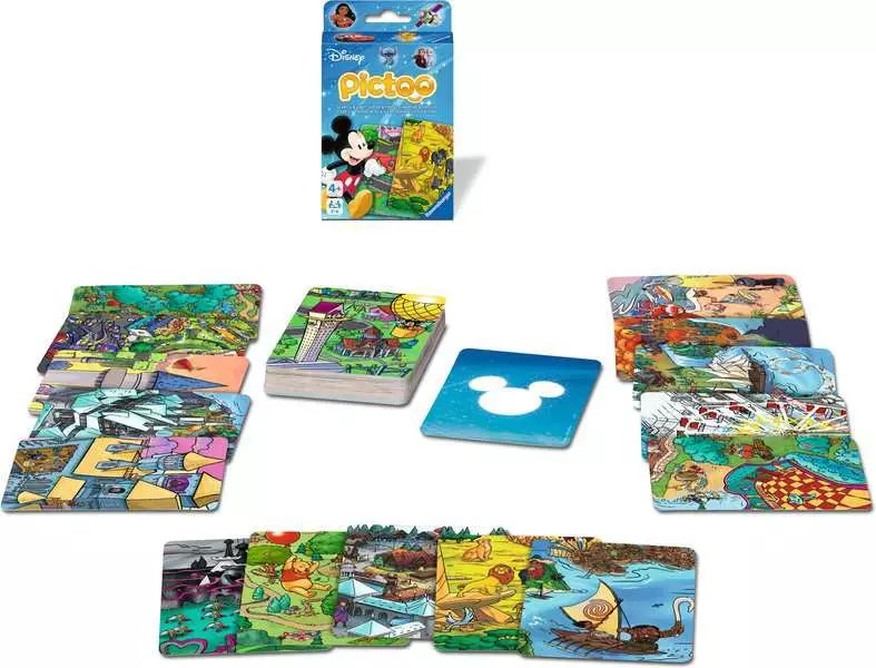 Ravensburger Pictoo Disney, Juego De Cartas 23478