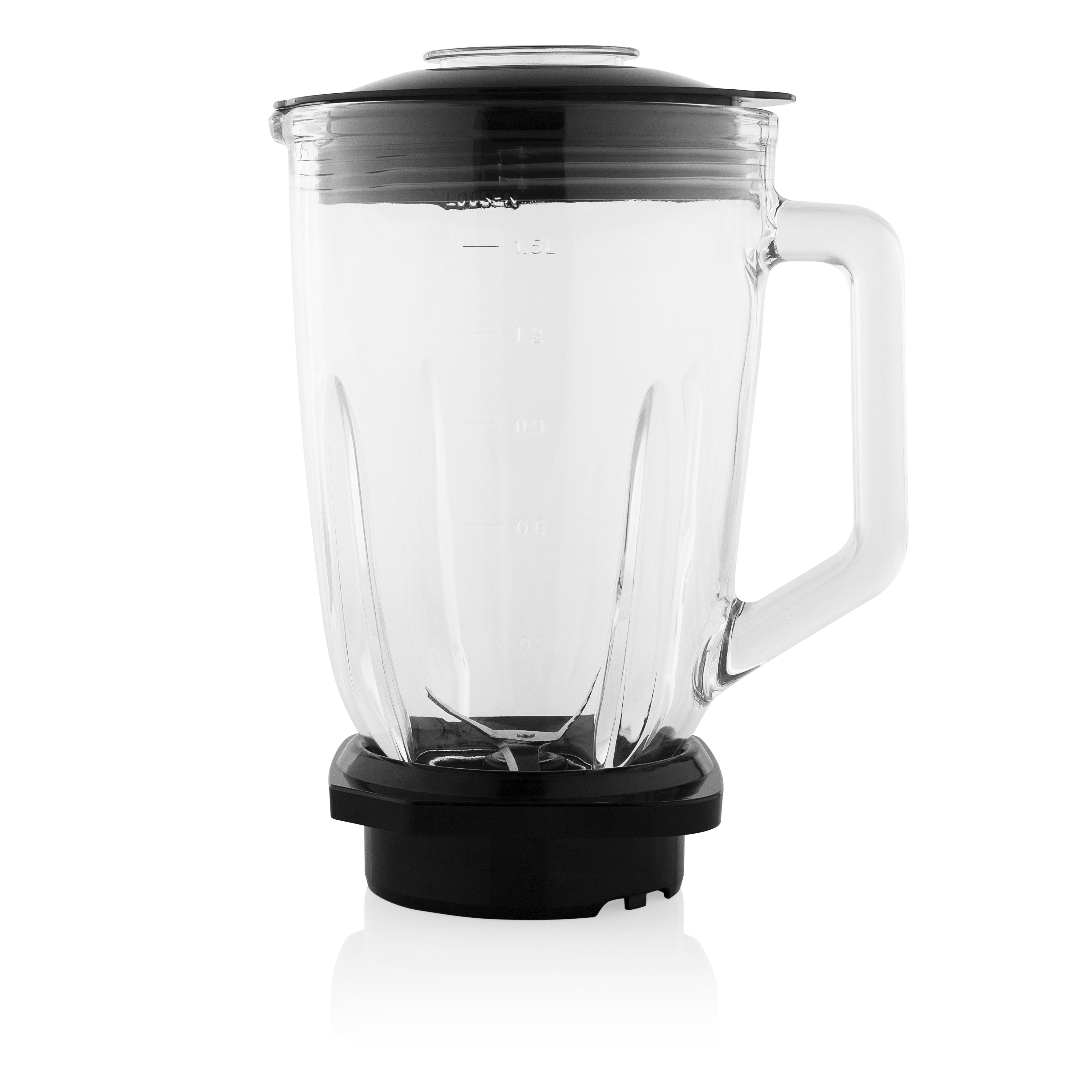 EAN 8713016095046 - Tristar BL-4471 licuadora 1,5 L Batidora de vaso 1000 W Negro, Acero inoxidable, Transparente imagen 7
