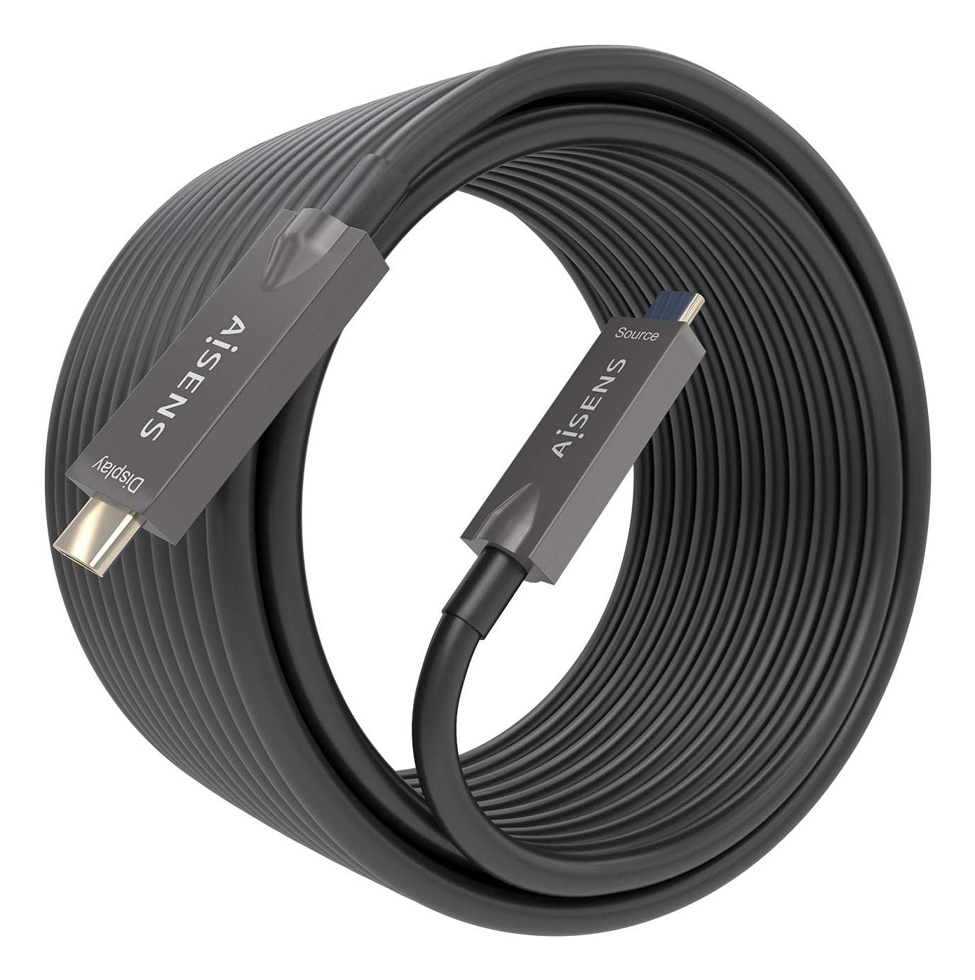 Cable Usb3.1 Aisens Gen2 10gbps Aoc 4k 3a 60w E-Mark Usb-C M/M 10m