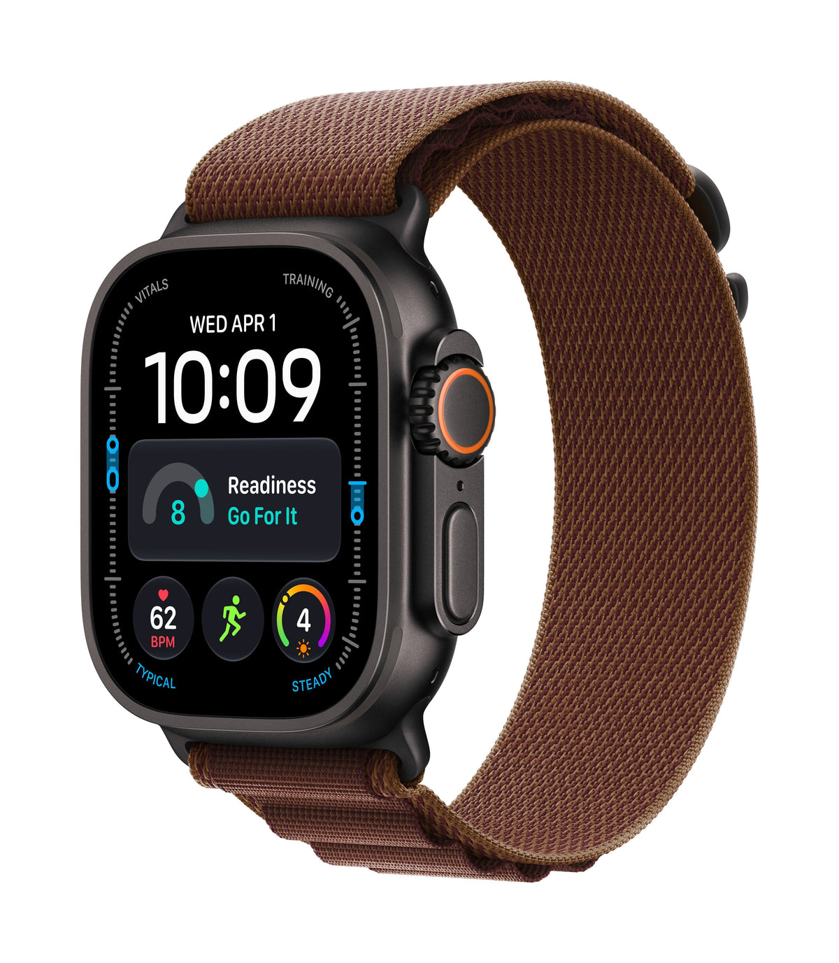 Apple Watch Ultra 4 (Titan Natural, 49 Mm, Alpine Loop Burgunder L, Cellular) Mjc24qf/A