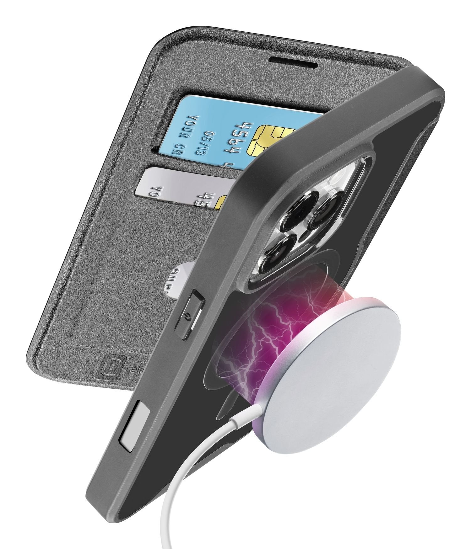 Cellularline Book Case Daily Mag Iphone 16 Pro Max Negro