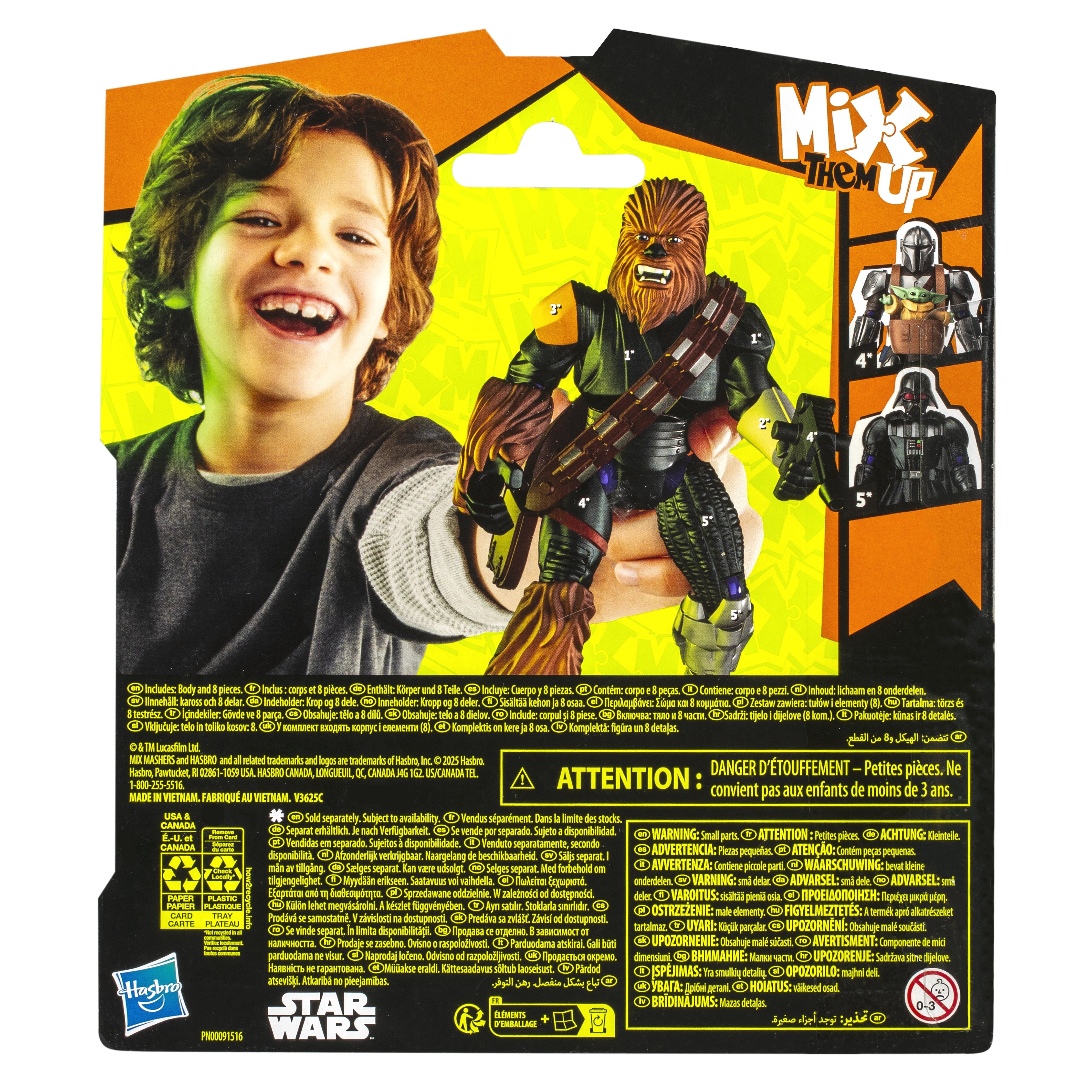 Figura Chewbacca Mix Mashers Star Wars 12cm