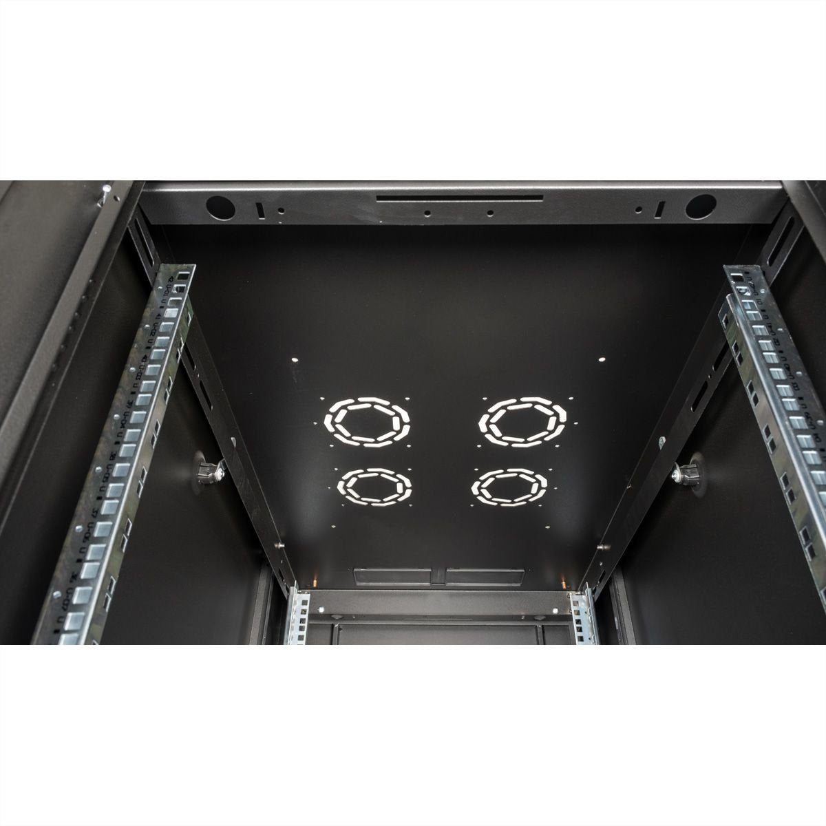Roline 19-Zoll Serverschrank Basic 42 He, 600x1000 Bxt Perforiert Schwarz